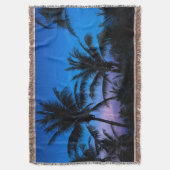 Midnight Palms Deken (Voorkant Verticaal)