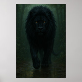 Midnight Panther King Poster