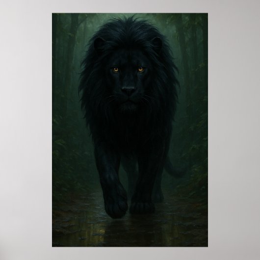 Midnight Panther King Poster (Voorkant)