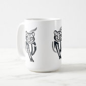 Midnight Panther - Silent Power T-shirt Koffiemok (Voorkant links)
