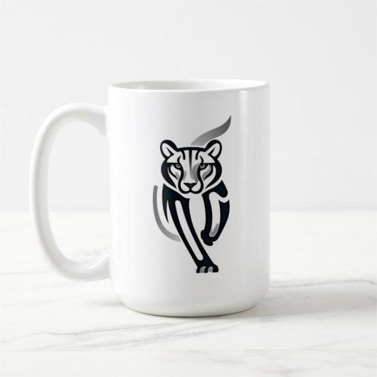 Midnight Panther - Silent Power T-shirt Koffiemok (Links)