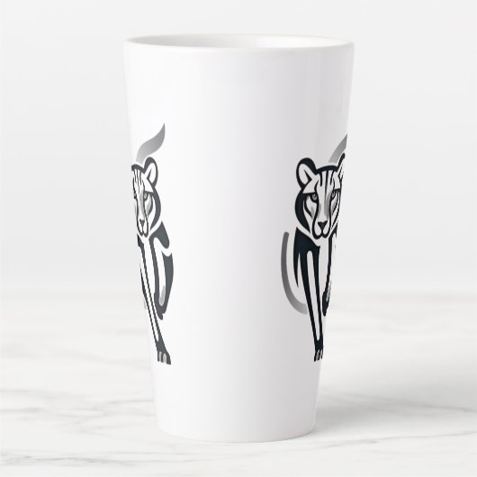 Midnight Panther - Silent Power T-shirt Latte Mok (Voorkant)