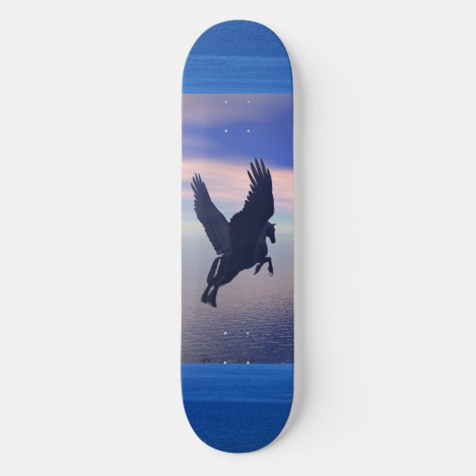 Midnight Pegasus Skateboard (Voorkant)