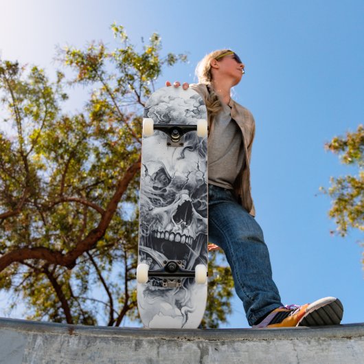 Midnight Phantom Skull Skateboard (Buiten 1)