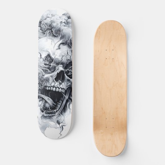 Midnight Phantom Skull Skateboard (Voorkant)