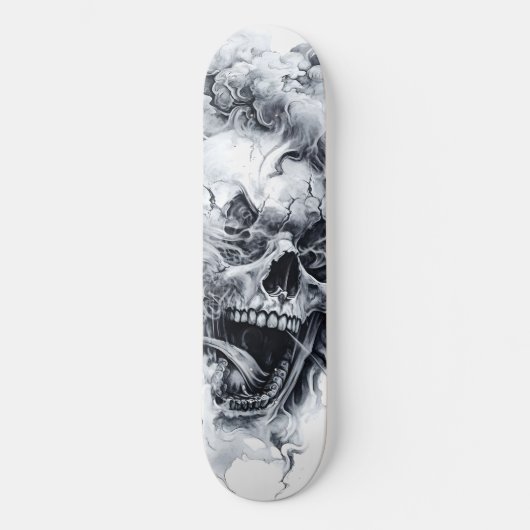 Midnight Phantom Skull Skateboard (Voorkant)
