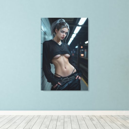 Midnight Platform Muse Canvas Afdruk (Insitu (Houten vloer))