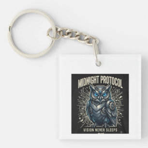 Midnight Protocol Uil T-Shirt Sleutelhanger