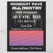 Midnight Rave Flyer (Achterkant)