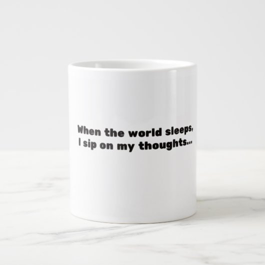 “Midnight Reflections” Extra Grote Beker (Voorkant)