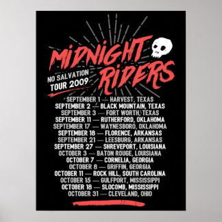 Midnight Riders No Salvation Tour Poster