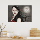 Midnight Roos Poster (Keuken)