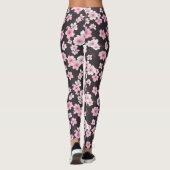 Midnight Sakura: een Cherry Blossom Symfonie Leggings (Achterkant)