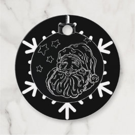 Midnight Santa Bedankjes Labels