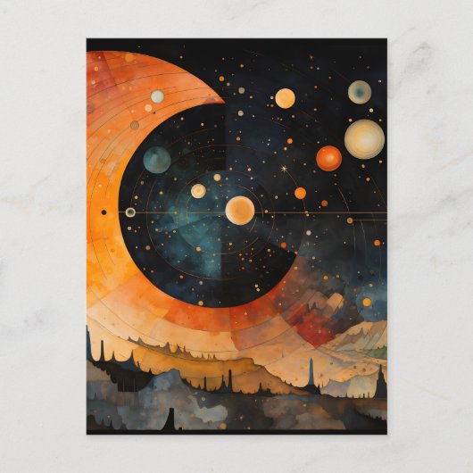 Midnight Serenity Briefkaart (Voorkant)