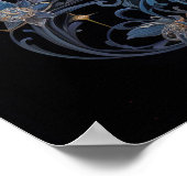 Midnight Serenity: een hemelse bloei Poster (Hoek)