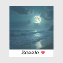 Midnight Shore - Square Vinyl Sticker