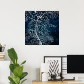 Midnight Silver tree - Black Poplar Poster (Thuiskantoor)