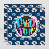 Midnight, Sky Blue, Tan, Scuba Diver; Duiken Kaart (Voorkant / Achterkant)