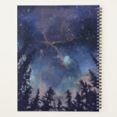 MIdnight Sky Forest Nom personnalisé Monogramme (Dos)