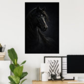 Midnight Sky | Paardenkunst | Poster (Thuiskantoor)