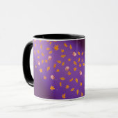 Midnight sky rozen en herfstbladeren mok (Voorkant links)