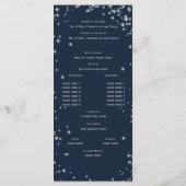 Midnight Sky Twinkle Navy blauw en zilver Programma (Achterkant)