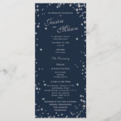 Midnight Sky Twinkle Navy blauw en zilver Programma (Voorkant)