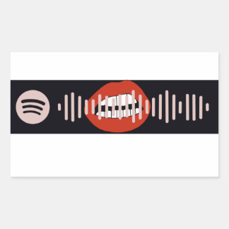 Midnight Sky van Miley Cyrus Spotify Code Rechthoekige Sticker