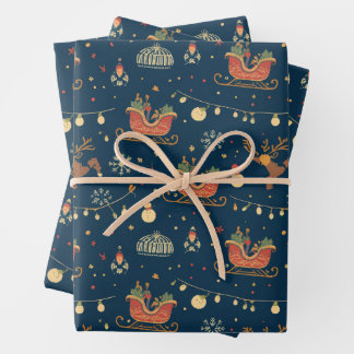 Midnight Sleigh Ride  Inpakpapier Vel