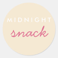 Midnight Snack Sticker Champagne Blush