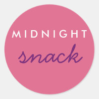 Midnight Snack Sticker roze Paars