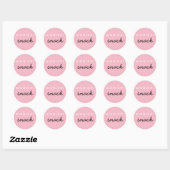 Midnight Snack Sticker roze zwart (Vel)