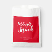 Midnight Snack Wedding Favor Bag Bedankzakje (Voorkant)