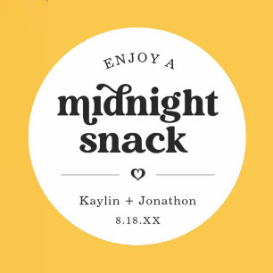 Midnight Snack Wedding Favoriete Labels