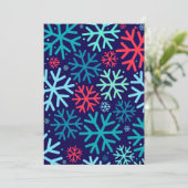 Midnight Snowfall Holiday Kaart (Staand voorkant)