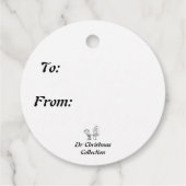 Midnight Snowman Bedankjes Labels (Achterkant)