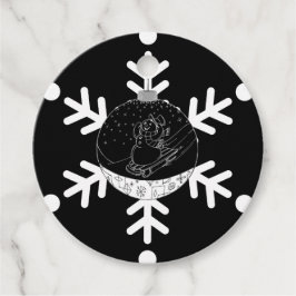 Midnight Snowman Bedankjes Labels