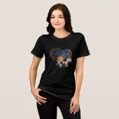 Midnight Spark: Fireworks 2026 Long Sleeve Tee Tri-Blend Shirt (Voorkant volledig)