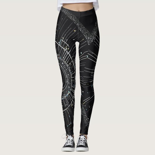 Midnight Sparkle Leggings: twinkle Elegance Leggings (Voorkant)