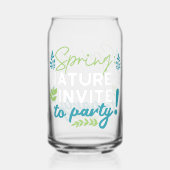 Midnight Spring Revelry 'Natuur nodigt uit om te f Blikvorm Glas (Achterkant)