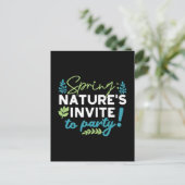 Midnight Spring Revelry 'Natuur nodigt uit om te f Briefkaart (Staand voorkant)