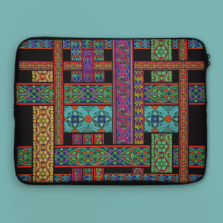 Midnight Sun Glas in lood-laptophoes Laptop Sleeve