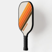 Midnight Sunrise Gestreept met Naam Pickleball Paddle (Links)