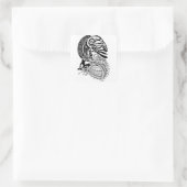 Midnight Surf Vierkante Sticker (Tas)