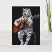 Midnight Tiger Melody – Elegant Card Kaart (Voorkant)