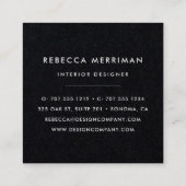 Midnight Tropics Vierkante Visitekaartje (Achterkant)