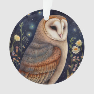 Midnight Uil Acryl Ornament