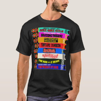 Midnight Video VHS Cult Horror Stack T-shirt