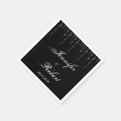 Midnight Vineyard bruiloft servetten (Hoek)